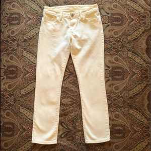 Banana Republic Pale Yellow Straight Jeans • 26